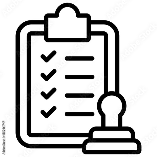 Icon for verification services or licensing agencies that focus on task management, quality management system project management, or audit applications.