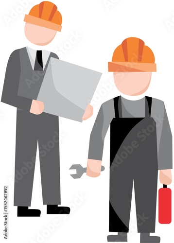two construction workers