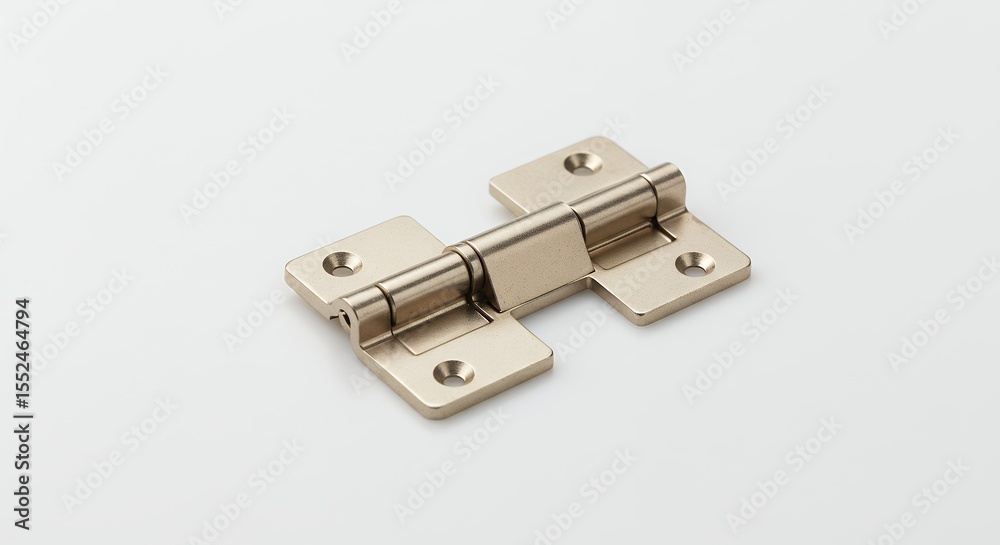 Metal hinge detail isolated on white Metal hinge detail isolated on white