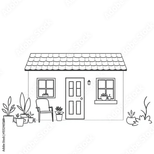 A house warming in a newly painted cottage