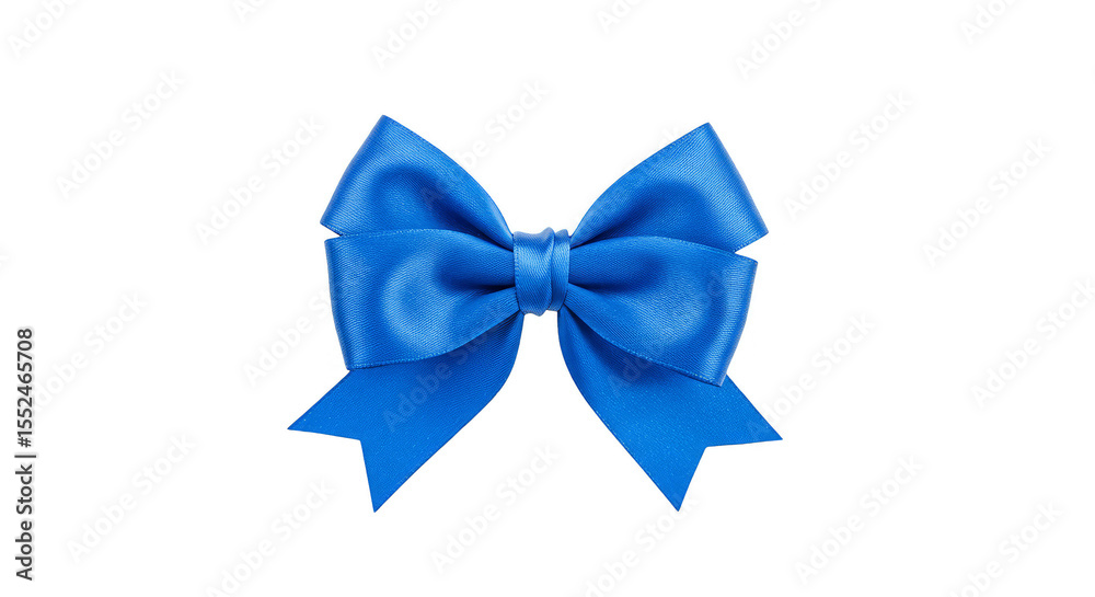 Isolated Sparkling Blue Bow Ribbon For Holiday Celebration in Transparent Background Isolated Sparkling Blue Bow Ribbon For Holiday Celebration in Transparent Background