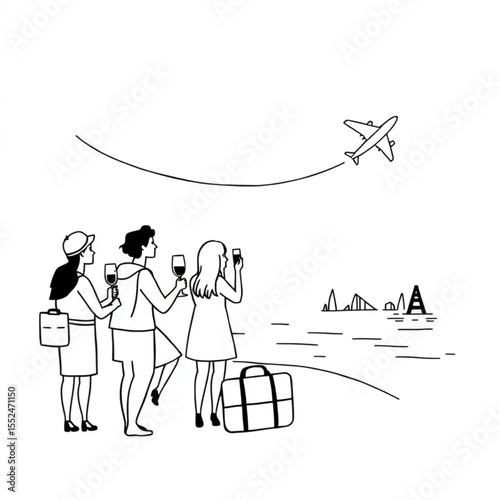 A bon voyage party before a a long journey
