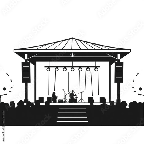 A bandstand where Sunday concerts are performed