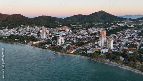 First light touches the ocean as the day begins — golden skies, calm seas, and nature in perfect balance along the Brazilian coast.