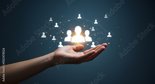 Human Resources and Network Concept