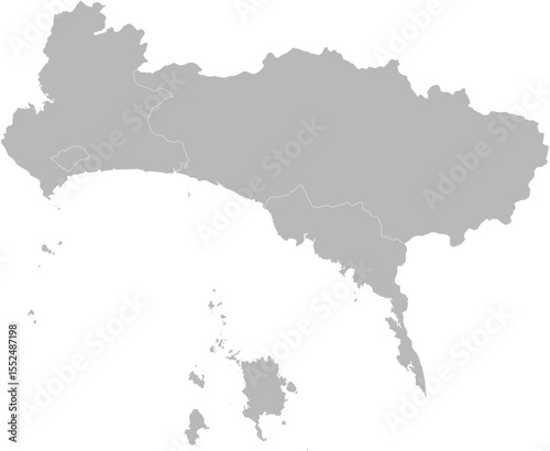 Panama (Province), Panama – administrative vector map with district boundaries (Web Mercator projection, PPT-compatible & fully editable)