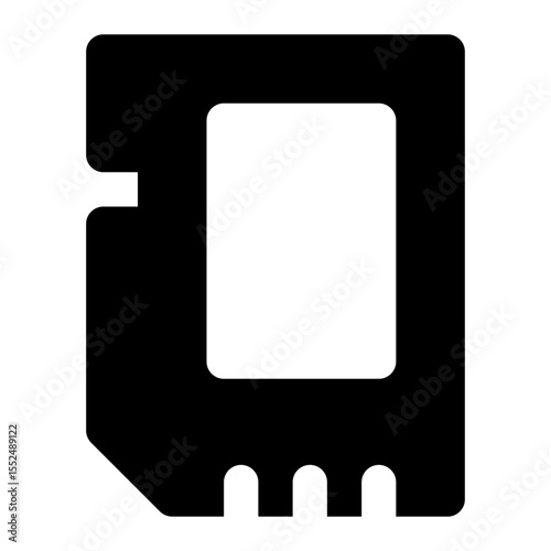 save file black glyph icon.