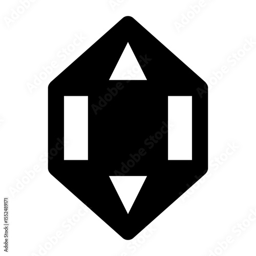 videogame microtransaction black glyph icon.