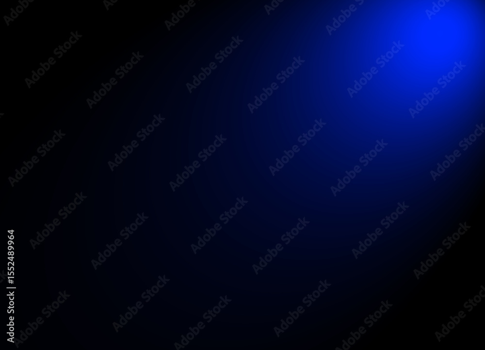 Obraz premium Blue light beam at the top with a dark background. Blue blurred beam light on dark background. Abstract blue blurred backgound.
