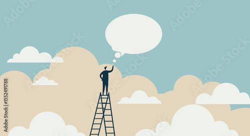 Reaching for Ideas A Conceptual Illustration of Innovation and Vision