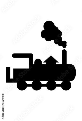 Black train icon with smoke. Simple silhouette of a locomotive.
Stylized steam engine outline. Basic drawing of a train.
Minimalist railway locomotive symbol. A classic choo-choo graphic.

