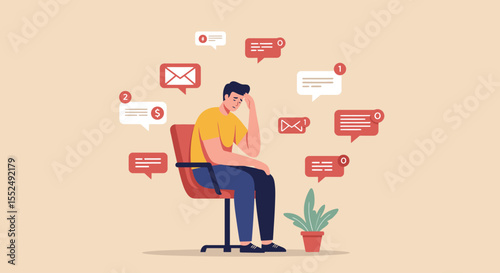 Overwhelmed by Notifications Managing Information Overload and Stress