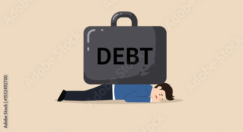 Crushing Debt Overwhelmed by Financial Burden