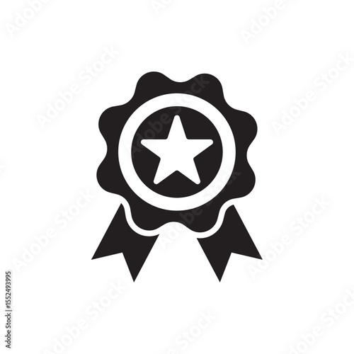 Award sportive recognition symbol badge star template