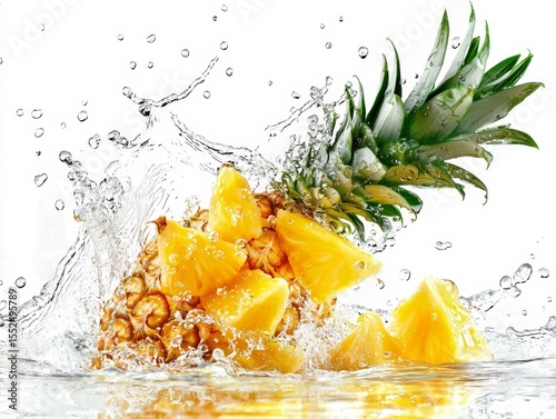 The vibrant fruit creates a stunning visual effect upon impact.