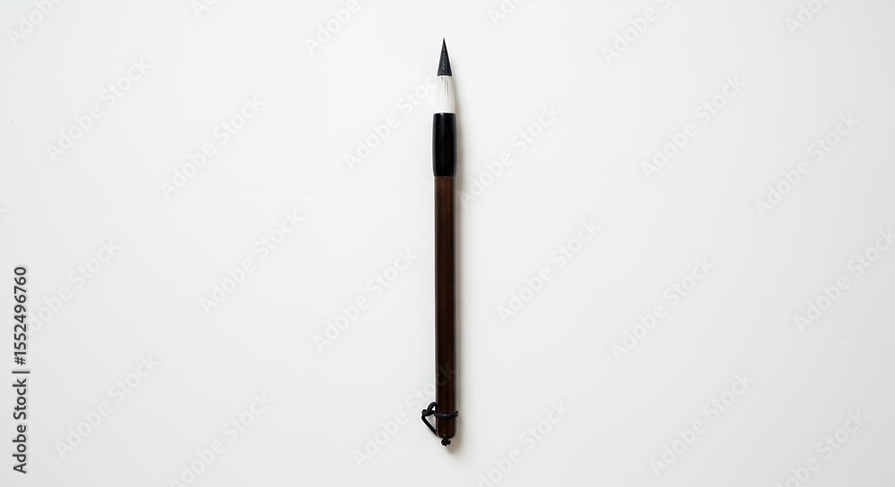 Naklejka premium Calligraphy brush on white background
