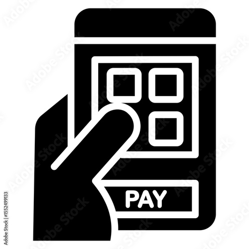 qr code payments glyph icon