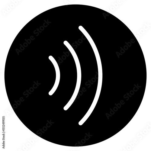 contactless payments glyph icon