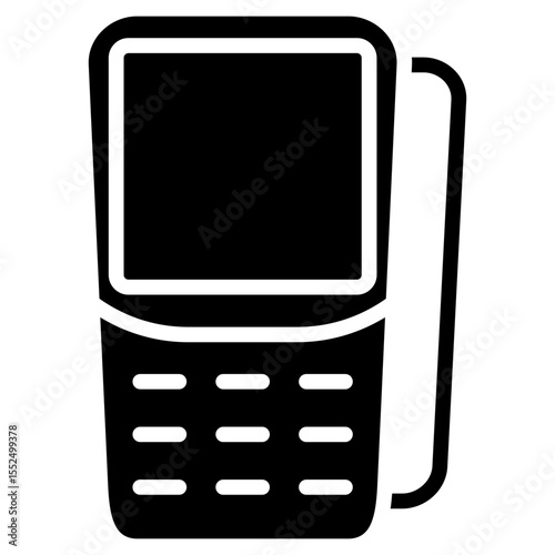 mobile pos terminals glyph icon