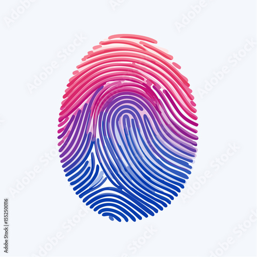 biometric fingerprint swirls in magenta lilac and jet on a textured dark field