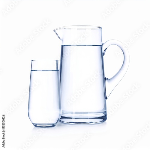 Refreshing Glass of Water and Pitcher Hydration Essentials for a Healthy Lifestyle