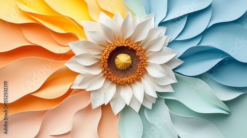 Paper Flower Abstract Art