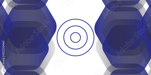 Abstract white background with glowing geometric lines. Modern blue gradient square shape design. Futuristic technology concept. Suitable for brochure, corporate, website, poster, 