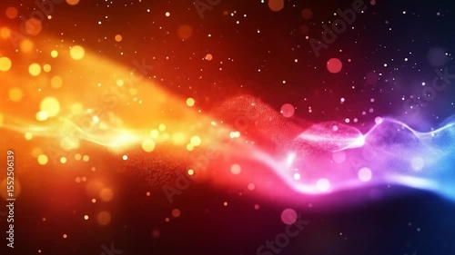 Vibrant Cosmic Flow: A captivating cosmic flow, radiating with an explosion of colors and celestial particles, creating an ethereal, radiant visual experience.