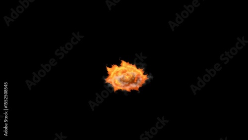 fire flames on black background