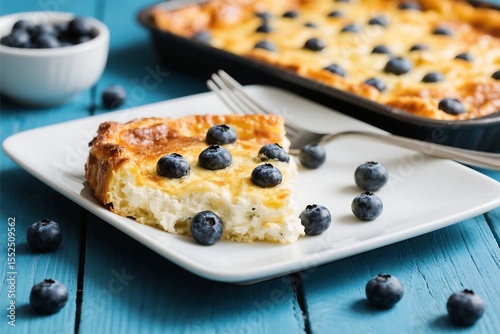 Blueberry Cottage Cheese Breakfast Bake