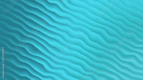 Turquoise wavy abstract digital art perfect for backgrounds, graphic design projects, web design, and modern artistic creations.