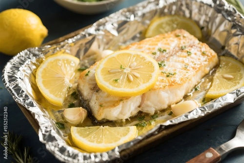 Baked Cod with Lemon & Garlic