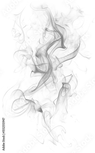 Wisps of Tranquility: Delicate smoke dances gracefully, creating an ethereal display of form and light. The swirling grey, a testament to the ephemeral beauty of abstract forms.