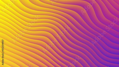 Abstract background with vibrant yellow and purple wavy diagonal lines. Great for modern designs, presentations, digital art, and artistic projects.