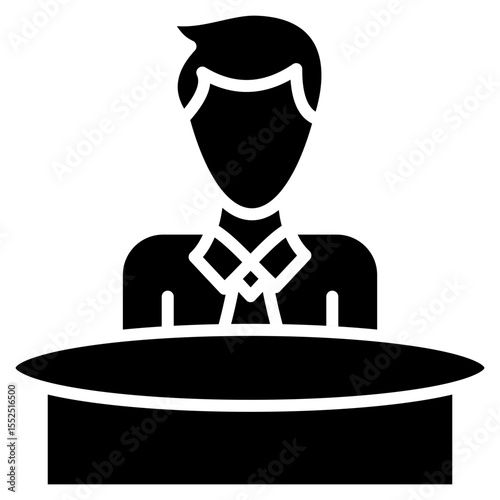 Seminar glyph icon