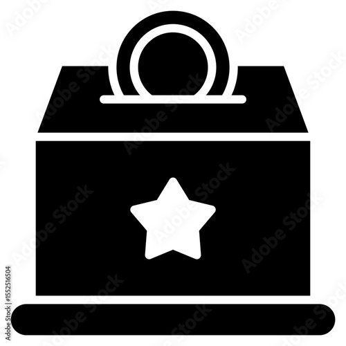 Fundraising glyph icon