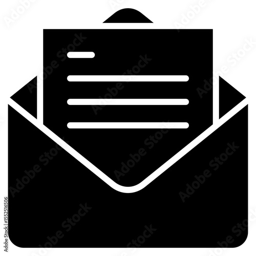 Invitation glyph icon