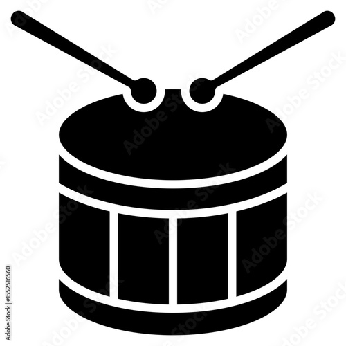 Drum glyph icon