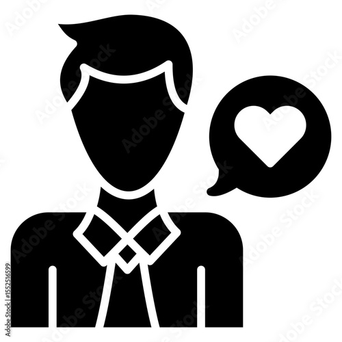 Feedback glyph icon