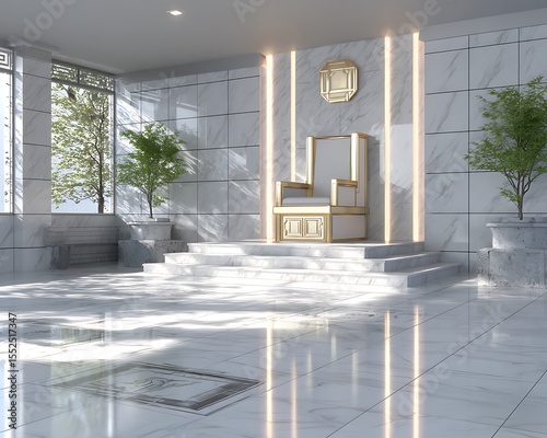 Luxurious, modern throne room