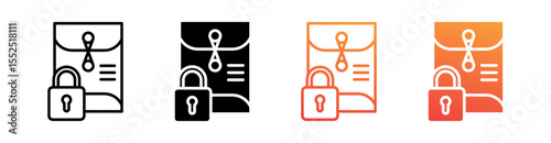 Trade Secrets Multi Style Icon Set Vector 