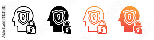 Secrets Multi Style Icon Set Vector 