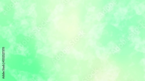 Pastel green and white cloudy sky suitable for backgrounds, nature themed designs, calming concepts, weather related graphics, website banners, and inspirational projects.
