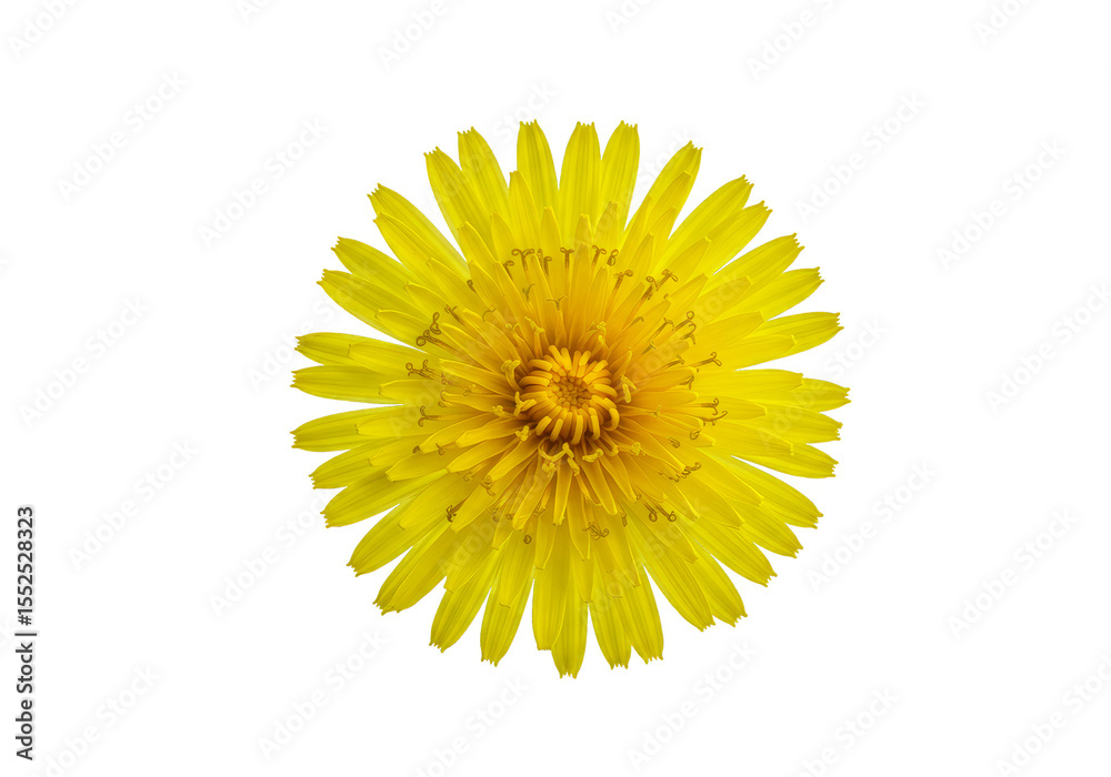 Isolated Yellow Dandelion Flower Blossom on Transparent Background Illustration Isolated Yellow Dandelion Flower Blossom on Transparent Background Illustration
