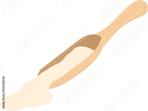 Flour Scoop Illustration