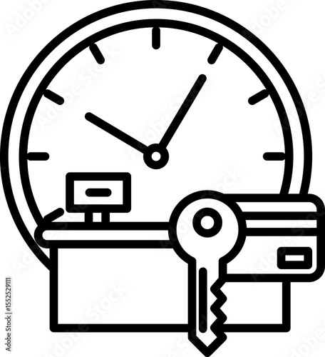 hotel check in icon
