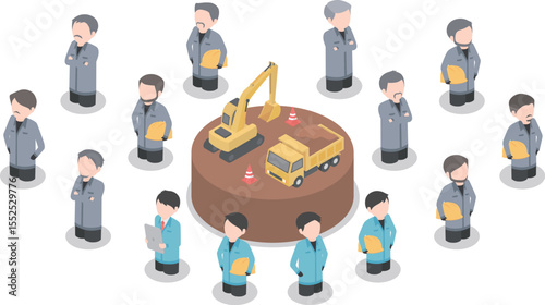 若者の作業員が少なくて高齢化が進んでいる建設業界