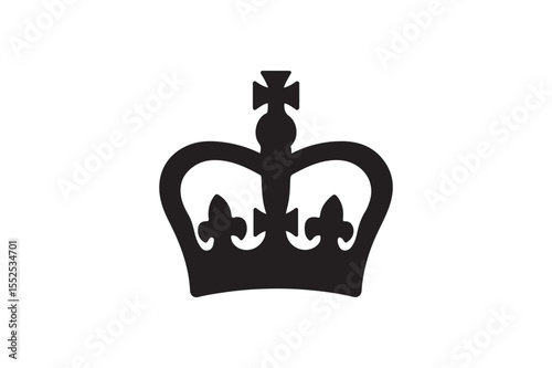 royal cypher silhouette vector art illustration on white background