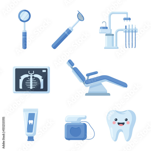 dental icons set