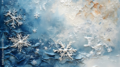 christmas background with snowflakes